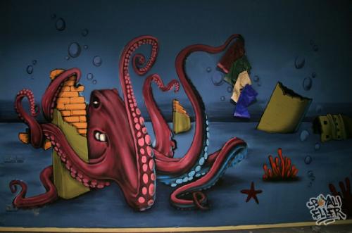 Sanko- Graffiti Karakteri- Çizgi Karakter Graffiti- Graffiti Manzara Resimleri - Graffiti Ofis Dekorasyon,Graffiti Duvar Süslemesi,Graffitici Aranıyor