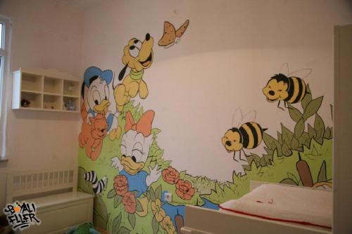 Çocuk Odası Graffiti - Kreş Duvar Boyama- Çocuk odası boyama- Graffiti Karakteri- Çizgi Karakter Graffiti- Graffiti Manzara Resimleri
