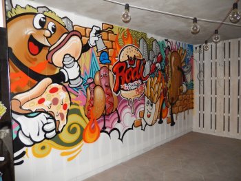 Sakarya Rodi Burger- Rodi Burger- Türkiye Graffiti- Graffiti Dekorasyon- Faselis-  Graffiti Ofis Dekorasyon- Graffiti Duvar Süslemesi- Graffitici Aranıyor